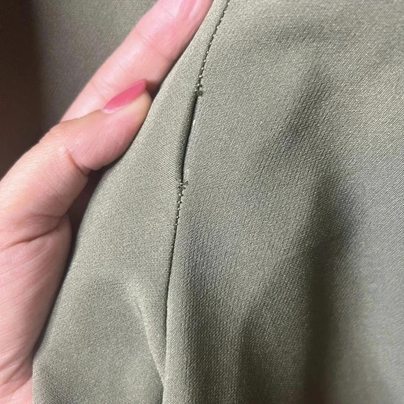 Lane Bryant Olive Green Pants Suit size 24 *minor flaws* see description & pics - Picture 6 of 7